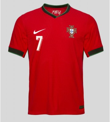 Portugal Cristiano Ronaldo #7 Hjemmebanetrøje EM 2024 Kortærmet